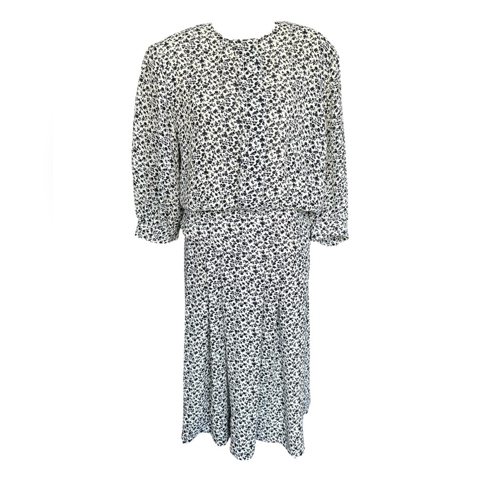 Josephine Vintage 80s Two Piece Floral Skirt Set Blouse size 10/Skirt Size 8